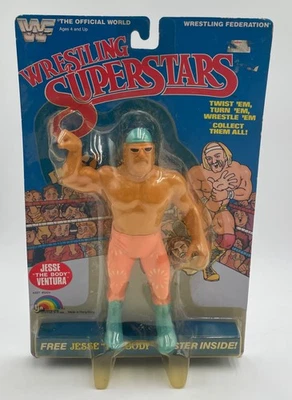 LJN WWF Wrestling Superstars Jesse "THE BODY" Ventura Figure MOC - Image 1 of 4