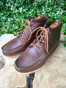 Yuketen Maine Guide Boots 8.5 D - 9 D  Brown Chromexcel Moccasin Made in USA - Picture 1 of 23
