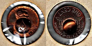 Masonic Counterstamp: Masonic Emblem On A 1964 Lincoln Cent - Picture 1 of 1