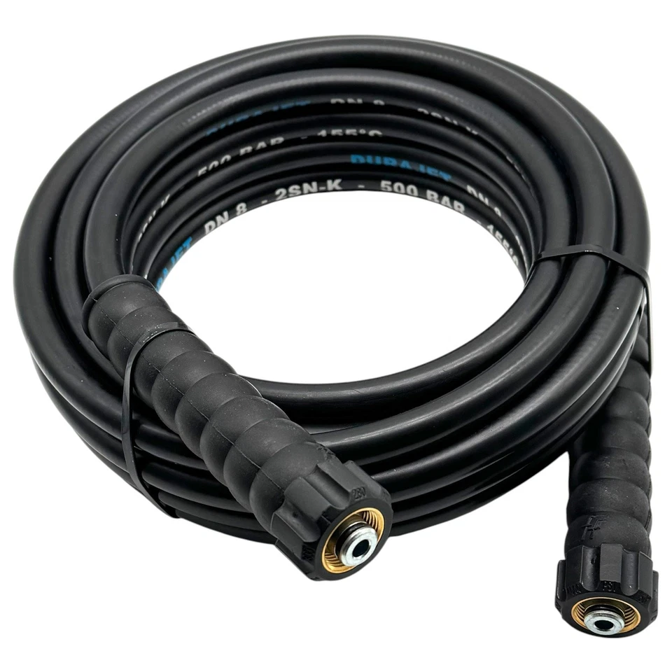 M&M SMARTEK® Extensión de manguera de alta presión 2x M22 IG 500 Bar 2SN DN8 inserto de alambre para HD HDS