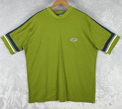 ВИНТАЖНАЯ мужская футболка Billabong XL сине-зеленая реглан сделано в США серфинг коньки 90-е - Изображение 1 из 4