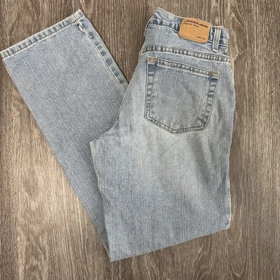 Jean London vintage para mujer talla 6 100 % algodón lavado claro recto Foto 1 de 4