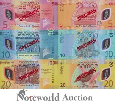 SAMOA 5 10 20 Tala 2023 2024 P 47 48 49 Polymer SPECIMEN Match No. Set 3 p UNC - Image 1 of 3