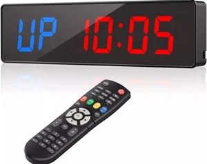 Seesii LED Gym Timer Interval Clock Timer Countdown/Up Stopwatch for Home Gym - Picture 1 of 5