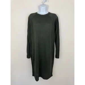 Vero Moda Meghan Long Sleeve Green Sweater Dress Size Small NWT Sustainable Knit - Picture 1 of 6
