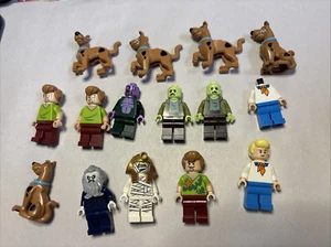 Lot 15 Lego Scooby Doo Minifigures Shaggy Fred Mummy Zeke Light House Keeper - Picture 1 of 3