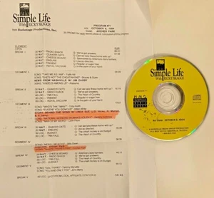 RADIO SHOW 10/8/94 RICKY SKAGGS SIMPLE LIFE: LINDA SUE,ARCHER PARK,SAMMY KERSHAW - Picture 1 of 1