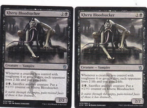 Kheru Bloodsucker Khans of Tarkir Magic the Gathering MTG x2 - Picture 1 of 2