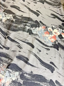 Textil artesanal de costura vintage de material floral de nailon de 1,5 m x 1,5 m - Imagen 1 de 8
