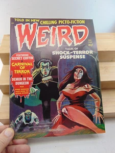 WEIRD VOL.3, #1 JANUARY 1968 EERIE PUBLICATIONS GORY CARL BURGOS COVER NEAR MINT - Picture 1 of 4