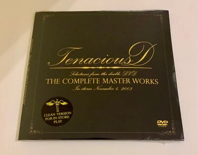 New Promo DVD not cd Tenacious D The Complete Master Works Selections 2003 Clean - Image 1 of 3