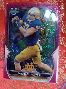 Michael Mayer 2022 Bowman U Cromo ROSA SCINTILLA Rifrattore 1° Scheda Bowman 69/150 - Foto 1 di 1
