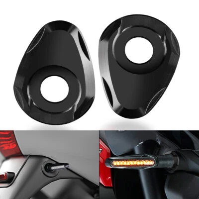 2x Señales de giro Indicador Adaptador Espaciadores para YAMAHA FZ1 MT07 MT09 YZF-R15/R1/R3 Foto 1 de 4