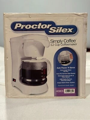 Cafetera PROCTOR SILEX Simply 12 tazas blanca modelo 46801 con pausa automática Foto 1 de 4
