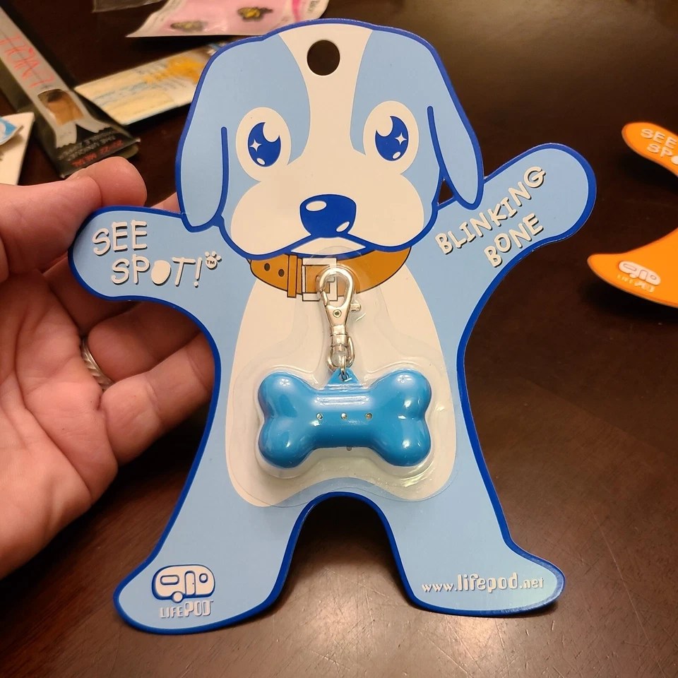LifePod See Spot Blinking Bone Motion Activated Bright Blue