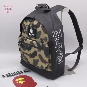 BAPE A Bathing Ape Camo Backpack Daypack 10L 2021 Summer Magazine Free Gift - Picture 1 of 14