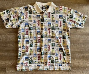 Tabasco Hot Sauce Vacation Travel Golf Fishing Polo Adult Large - Picture 1 of 6