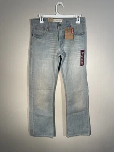 Men's Levi's 527 Slim Bootcut Stretch Light Rinse Jeans Size 28 X 32 - Picture 1 of 7