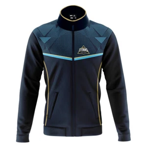 Gujarat Titans Cricket-Trackjacke, Tata IPL 2022 marineblau Erwachsener Offizieller - Bild 1 von 2