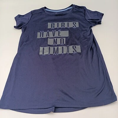 Camisa Champion Niña XL Púrpura Niñas No Tienen Límites Gráfico Camiseta Foto 1 de 4