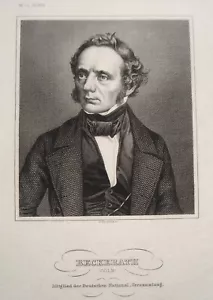 Hermann von Beckerath Politiker National Versammlung alter Kupferstich 1850 - Picture 1 of 1