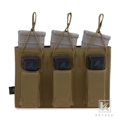 KRYDEX MOLLE 三开式上衣 5.56 & 手枪弹匣袋战术弹匣托架 — 第 1/4 张图片