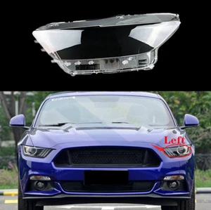 1Pcs For Ford Mustang 2015-2017 Left side Headlight Lens Cover+Sealant Glue - Picture 1 of 9
