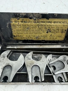 Vintage XceL Multi-Head Wrench Set Park Metalware Multiple Machine 29B - Picture 1 of 6