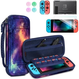 Funda de Transporte para Nintendo Switch Kit de Accesorios 10 en 1 con Protector de Pantalla - Imagen 1 de 10
