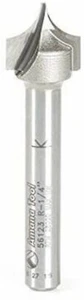 1/4"" Radius Hartmetallspitze Punkt Rundung 1/2"" Durchmesser Router Bit Amana 56123 - Bild 1 von 2
