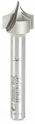 1/4" Radius Carbide Tipped Point Roundover 1/2" Dia Router Bit Amana 56123 - Image 1 of 2