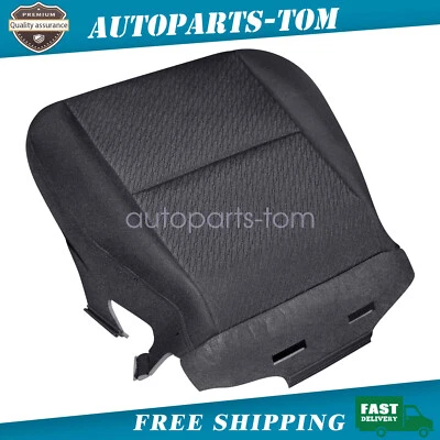 For 2007-2014 GMC Sierra 1500 2500HD Driver Bottom Cloth Seat Cover Black - Image 1 of 4