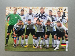 WM 2010 Dritter Platz DFB  signed signierte AGON BigCard 15x21 Autogramm - Bild 1 von 1