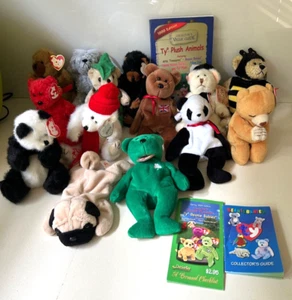 Ty Plush Animal/Bear- McDonald Happy meal Collections + Two extra and Book - Picture 1 of 10