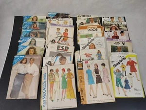VINTAGE Womens Miss Sz 10 SEWING PATTERN LOT Of 25 Butterick McCalls Simplicity - Picture 1 of 7