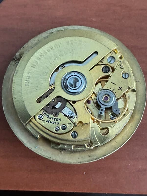 RELÓGIO DE PULSO MASCULINO VINTAGE JULES JURGENSEN AUTOMÁTICO MOVIMENTO COMO 1716-17 CORRENDO - Imagem 1 de 3