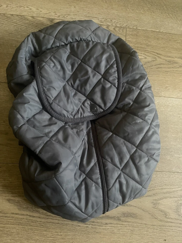 EDDIE BAUER - WEATHER PROOF Fleece INFANT CAR SEAT COVER - PRE-OWNED - Image 1 of 4