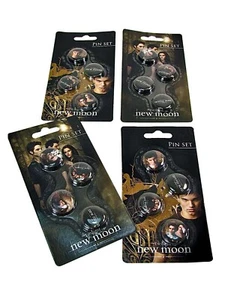 Juego de pines Crepúsculo Luna Nueva coleccionable novedad película pin calidad 4 piezas - Imagen 1 de 1