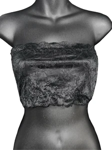NEW WITH TAGS Women's Floral Lace Strapless Bras Tube Top Bandeau Seamless Stret - Picture 1 of 9