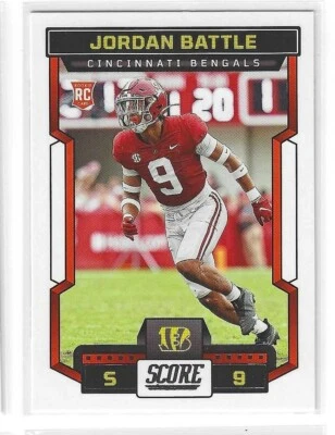 JORDAN BATTLE 2023 SCORE ROOKIE RC CINCINNATI BENGALS $1.99 ROOM - Image 1 of 2