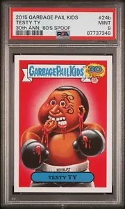 PSA 9 Testy Ty Mike Tyson 2015 Topps Garbage Pail Kids 30th Card 87737348 - Picture 1 of 2