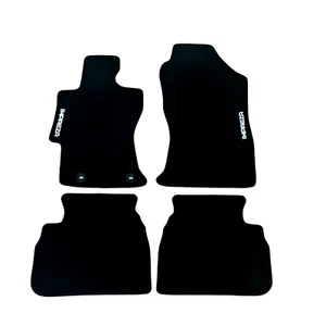 Car Floor Mats Velour For Subaru Impreza Waterproof Black Carpet Auto Liners New - Picture 1 of 13