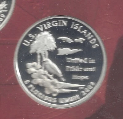 2009 S Silver Proof U.S. VIRGIN ISLANDS Quarter - 90% Silver - Image 1 of 2