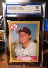 1987 topps tiffany Roger Clemens #340..Recent Gem Mint 10!!