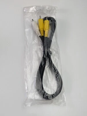 Vintage Genuine AV/Audio Stereo Cable RCA to RCA for Sanyo VM-FX220P Video8 - Image 1 of 4