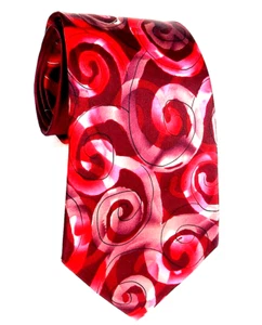 Cravatta Jerry Garcia collezione "Snail Garden" cinquantotto ROSSO 100% seta - Foto 1 di 8