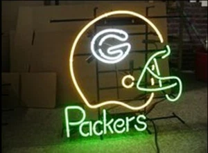 Green Bay Packers Helmet 24"x20" Neon Sign Lamp Light Hanging Nightlight EY - Picture 1 of 1