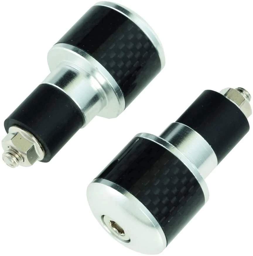 Coppia contrappesi bilancieri stabilizzatori terminali manubrio moto scooter Ø13 - Immagine 1 di 1