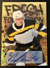 2021 UD Skybox Metal Universe Champions Shane Wright Fresh Foundation Gold Auto