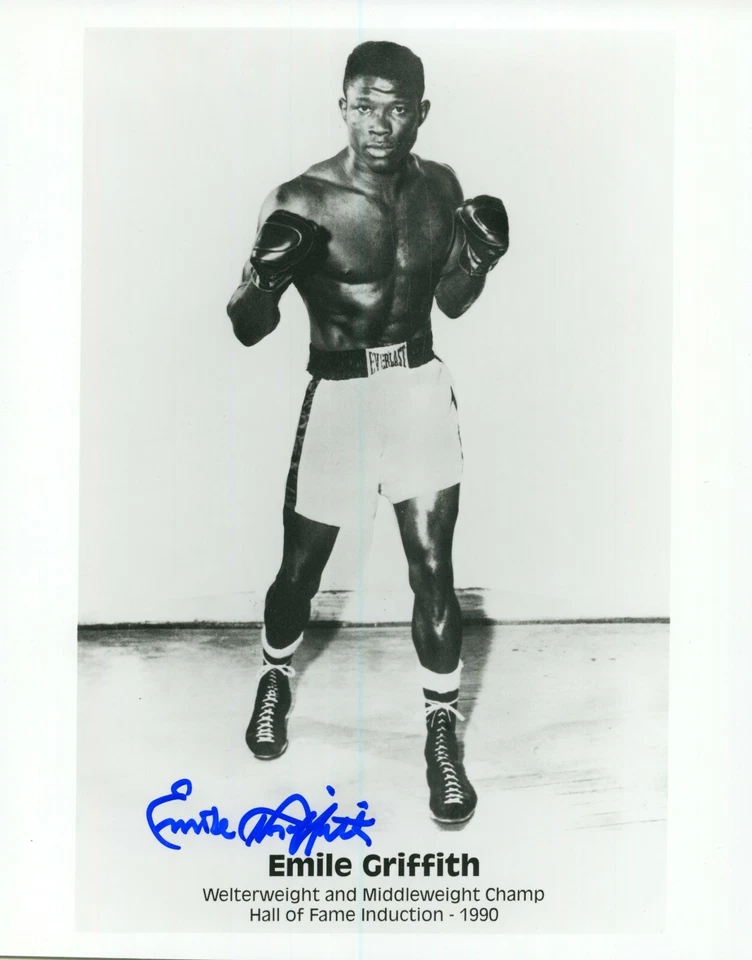 EMILE GRIFFITH BOXER AUTOGRAFIADO 8 X 10 PSA/DNA Foto 1 de 1